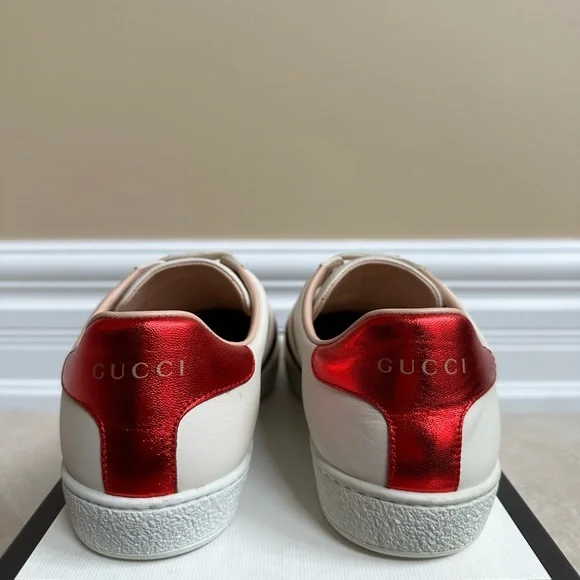 AUTHENTIC Gucci Ace Sneaker with Gucci Stripe - Picture 3 of 14